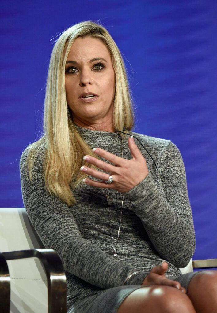 Kate Gosselin of 'Kate Plus Date' speaks onstage during the TLC portion of the Discovery Communications Winter 2019 TCA Tour at the Langham Hotel on February 12, 2019 in Pasadena, California. 