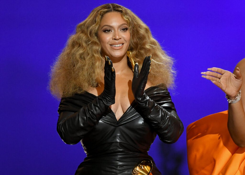 BeyoncÃ© accepts the Best Rap Performance award for 'Savage' onstage during the 63rd Annual GRAMMY Awards at Los Angeles Convention Center on March 14, 2021 in Los Angeles, California. 