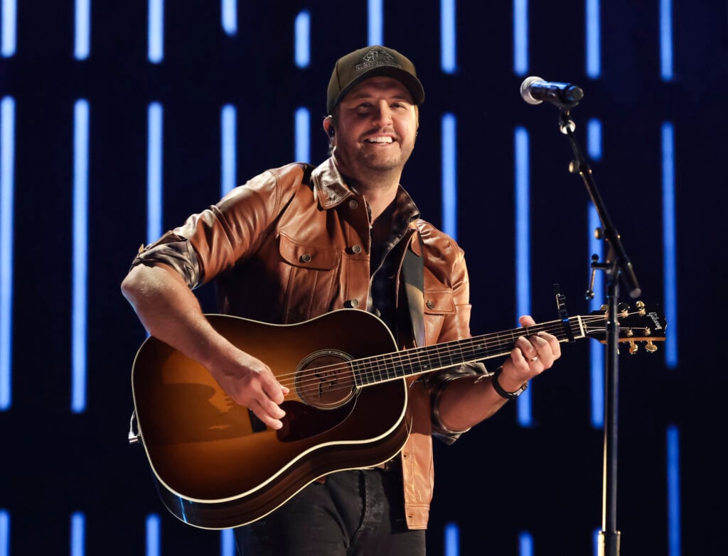 Luke Bryan performs onstage during the 57th Academy of Country Music Awards, airing on March 07,2022, at Allegiant Stadium in Las Vegas, Nevada. 