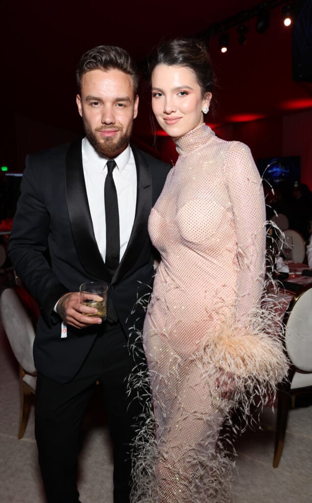 Liam Payne and Maya Henry attend the Elton John AIDS Foundation's 30th Annual Academy Awards Viewing Party on March 27, 2022 in West Hollywood, California. 