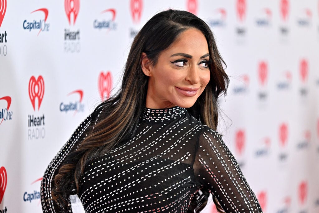 Angelina Pivarnick attends iHeartRadio z100's Jingle Ball 2023 Presented By Capital One at Madison Square Garden on December 08, 2023 in New York City. 