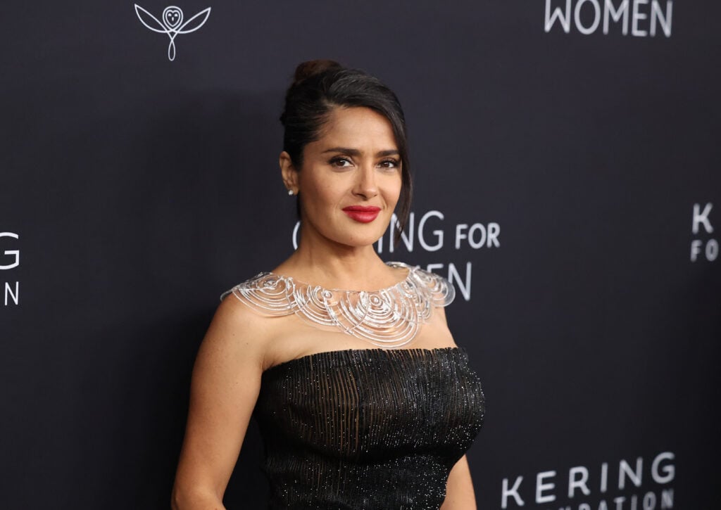 Salma Hayek attends the 2024 Kering for Women dinner at The Pool on September 09, 2024 in New York City. 