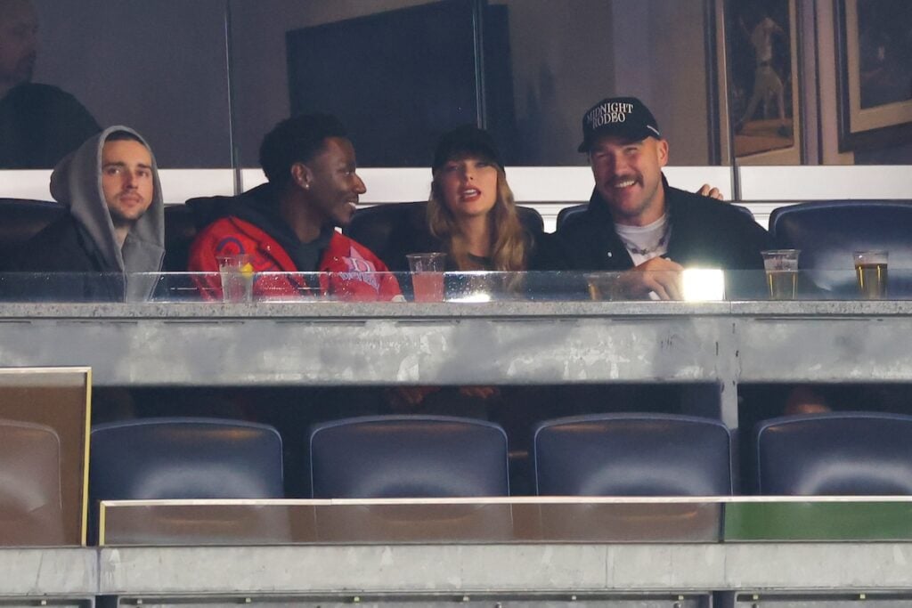 Taylor Swift and Travis Kelce attend Game One of the American League