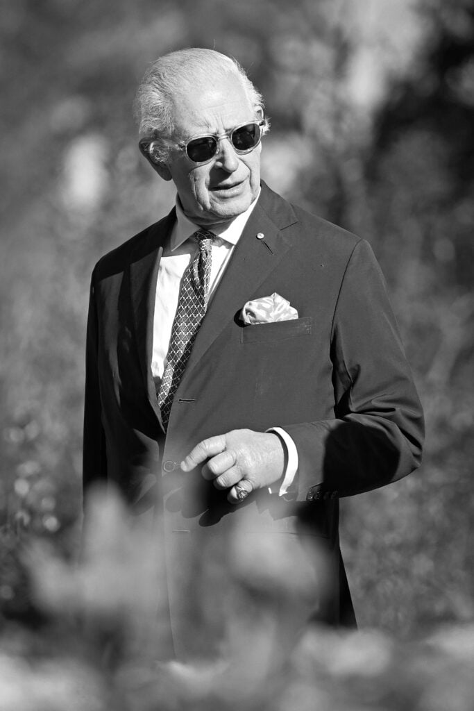 King Charles III visits the Banksia Garden at the Australian National Botanic Gardens on October 21, 2024 in Canberra, Australia.